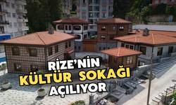 Rize'nin Kültür Sokağı Açılıyor