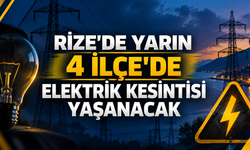 Rize'de Yarın 4 İlçe'de Planlı Elektrik Kesintisi Yaşanacak