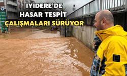 İyidere'de Hasar Tespit Çalışmaları Sürüyor