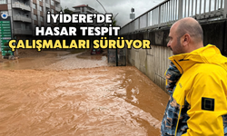 İyidere'de Hasar Tespit Çalışmaları Sürüyor
