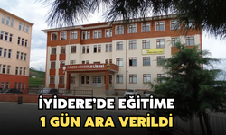 İyidere’de Eğitime 1 Gün Ara Verildi