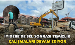 İyidere’de Sel Sonrası Temizlik Çalışmaları Devam Ediyor