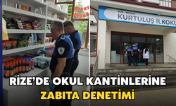 Rize’de Okul Kantinlerine Zabıta Denetimi