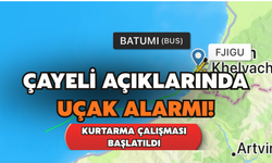 Çayeli Açıklarında Uçak Alarmı!
