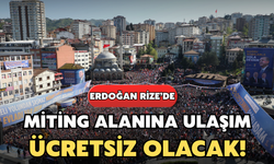 Cumhurbaşkanı Erdoğan’ın Mitingi İçin Ulaşım Ücretsiz