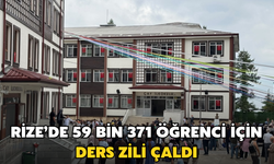 Rize’de 59 Bin 371 Öğrenci İçin Ders Zili Çaldı