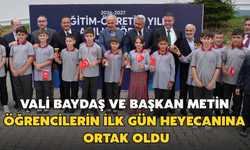 Vali Baydaş ve Başkan Metin Öğrencilerin İlk Gün Heyecanına Ortak Oldu