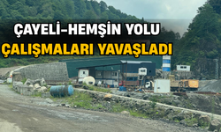Çayeli-Hemşin Yolu Çalışmaları Yavaşladı