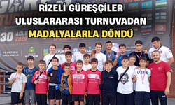 Rizeli Güreşçiler Uluslarası Turnuvadan Madalyalarla Döndü