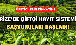 Rize'de Çiftçi Kayıt Sistemi Başvuruları Başladı