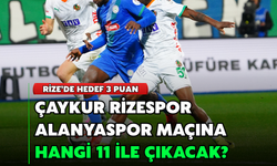 Rizespor, Alanyaspor Karşısında Sahaya Hangi 11 İle Çıkacak