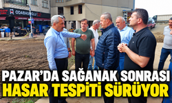 Pazar’da Sağanak Sonrası Hasar Tespiti Sürüyor