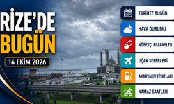Rize'de Bugün: 16 Ekim 2026 Cuma Hava Durumu, Nöbetçi Eczaneler ve Uçak Seferleri