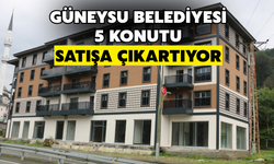 Güneysu Belediyesi 5 Konutu Satışa Çıkarıyor