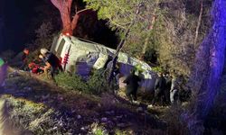 Minibüs Şarampole Devrildi: 15 Yaralı