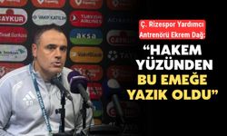 Çaykur Rizespor'dan Hakeme Tepki: "Bu Emeğe Yazık Oldu"