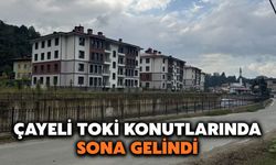Çayeli Toki Konutlarında Son Durum: Yüzde 98 Bitti