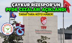 Çaykur Rizespor'un PFDK Cezaları Açıklandı: Taraftara Kötü Haber