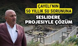 Çayeli’nin 50 Yıllık Su Sorununa Seslidere Projesiyle Çözüm