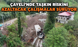 Çayeli’nde Taşkın Riskini Azaltacak Çalışmalar Sürüyor