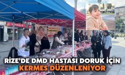 Rize'de DMD Hastası Doruk İçin Yardım Kermesi