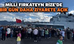 TCG İstanbul Fırkateyni Rize'de Bir Gün Daha Ziyarete Açık