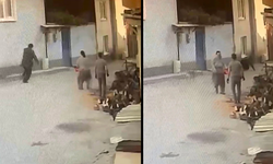 Kadının Motorlu Testere İle Yaşlı Adamı Korkuttuğu Anlar Kamerada