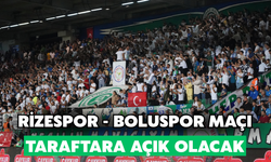 Çaykur Rizespor - Boluspor Maçı Taraftara Açık Olacak