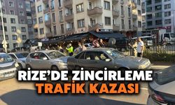 Rize'de Zincirleme Trafik Kazası