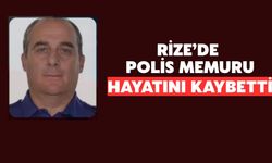 Rize’de Polis Memuru Şafak Yılmaz Hayatını Kaybetti