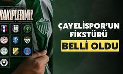 Çayelispor'un Fikstürü Belli Oldu