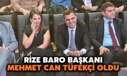 Rize Barosu’nun Yeni Başkanı Mehmet Can Tüfekçi Oldu