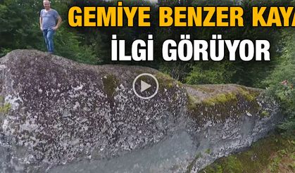 Gemiye Benzer Kaya İlgi Görüyor