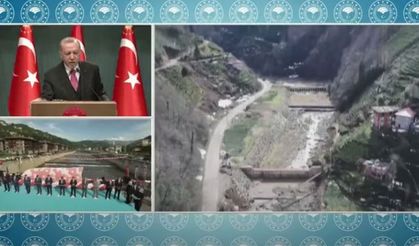 Erdoğan, Rize'deki Törene Video Konferansla Katıldı