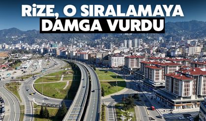 Rize, O Sıralamaya Damga Vurdu