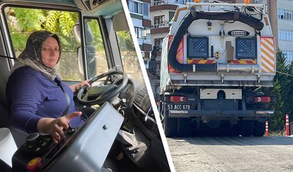 Rize'de Temizlik Araçlarını Kullanan Kadın Bütün Kadınlara Örnek Oluyor