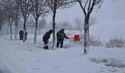 Nevşehir’de kar mesaisi başladı