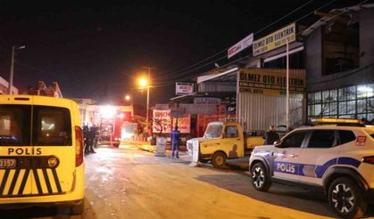 Sanayi sitesinde korkutan yangın: Ekipler kısa sürede söndürdü