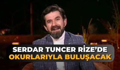 Serdar Tuncer Rize Kitap Fuarı'nda Okurlarıyla Buluşacak!