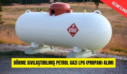 DÖKME SIVILAŞTIRILMIŞ PETROL GAZI LPG (PROPAN) ALIMI