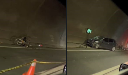 Tünelde Korkunç Kaza! Motosiklet Sürücüsü Hayatını Kaybetti