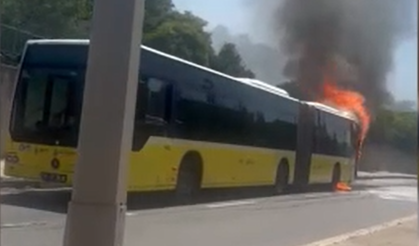 Yolcu Otobüsü Alevlere Teslim Oldu