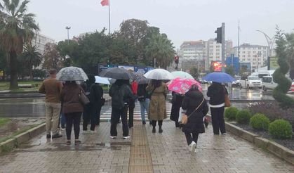 Samsun'da  Metrekareye 57,8 kilo Yağış Düştü
