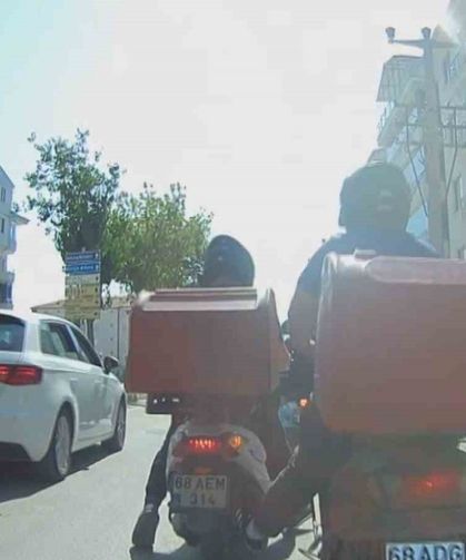 Kuryelerin tehlikeli yolculuğu yürekleri ağza getirdi