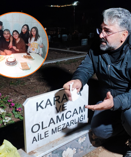 Depremde Tüm Ailesini Kaybeden Baba, 04.17'de Mezar Başında Gözyaşlarına Boğuldu