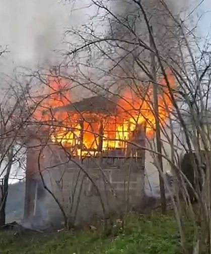 Giresun'da Köy Evinde Çıkan Yangında Bir Kişi Hayatını Kaybetti