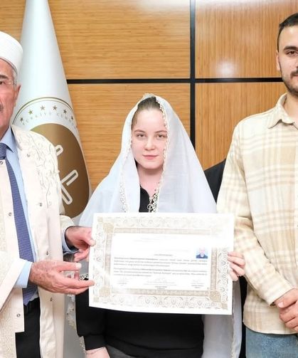 Rus gelin müslüman oldu