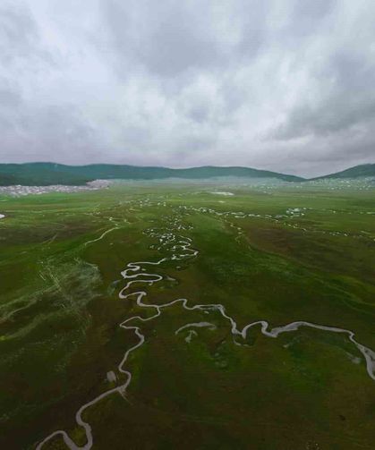 Benli Yaylasındaki Menderesler Havadan Görüntülendi