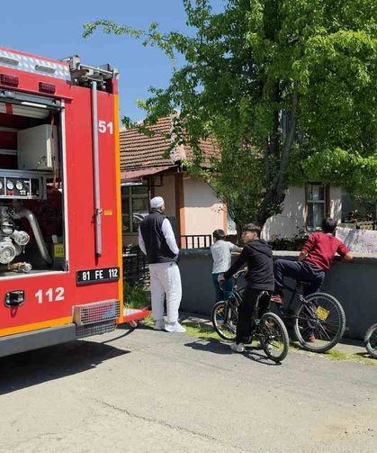 Ocakta Unutulan Çaydanlık Yandı