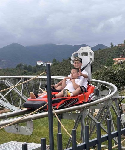 Trabzon'da Dağ Kızağına Turist Akını